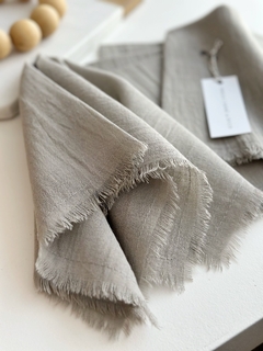 SET x 6 SERVILLETAS Gris