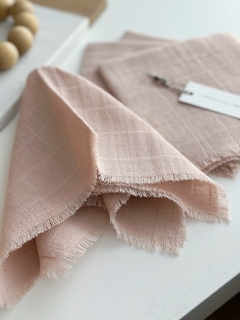 SET x 4 SERVILLETAS Rosa Viejo