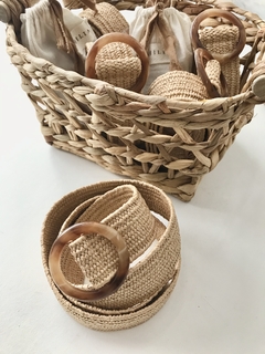 CINTURÓN DE RAFIA Hebilla Carey