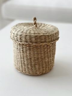 CESTO C/TAPA CIRCULAR Seagrass - PHILIA DECO