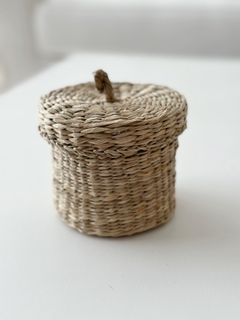 Imagen de CESTO C/TAPA CIRCULAR Seagrass