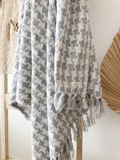 MANTA GRECIA Gris - comprar online