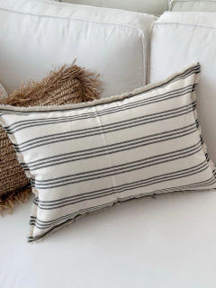 ALMOHADÓN LINO TUSOR Rayas 60x40 - comprar online