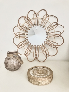 ESPEJO FLOR I BAMBÚ - comprar online