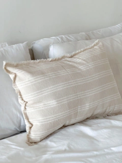 Imagen de ALMOHADÓN LINO TUSOR Rayas 60x40