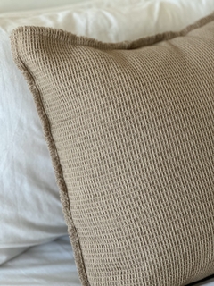 ALMOHADÓN WAFFLE Khaki 50x50 - tienda online