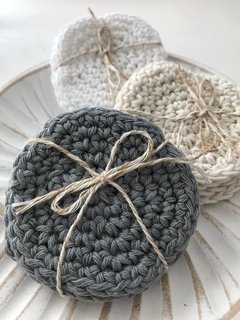 SET POSAVASOS CROCHET x 4 en internet