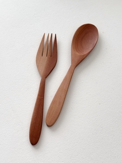 SET CUCHARA Y TENEDOR Madera - comprar online