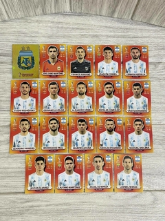 PACK SELECCION ARGENTINA - VARIANTES NARANJAS (REPLICAS) x 19u. + Escudo Holograma