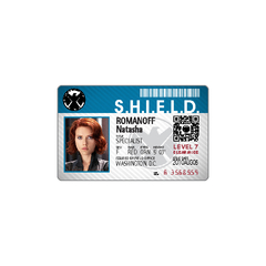 Credencial Natasha Romanoff - Viuda Negra - Black Widow - Avengers