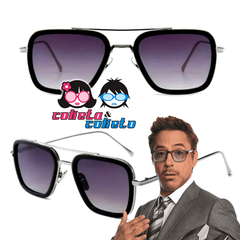 Anteojos Lentes Gafas - Tony Stark - Iron Man - Spiderman NEGROS