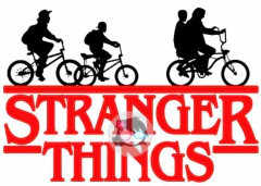 Iman Stranger Things - Logo con bicis