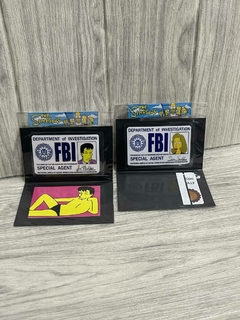 Combo Credenciales Dobles FBI Fox Mulder y Dana Scully - The SImpsons Expedientes X - XFiles - comprar online