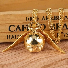 Colgante Collar Snitch Dorada con Reloj - Harry Potter en internet