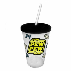 Vaso Retro Plástico - Pew Pew Pew - Star Wars