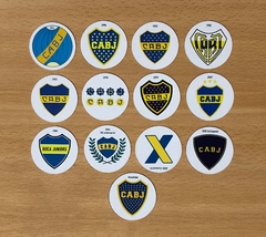 Pack Redonditas "Escudos Boca Juniors" x13u.