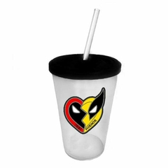 Vaso Retro Plástico - Deadpool & Wolverine