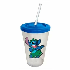 Vaso Retro Plástico - Stitch Hawaiano