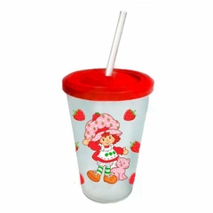 Vaso Retro Plástico - Frutillitas