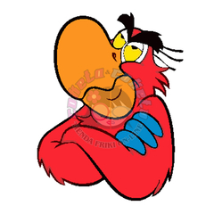 Sticker Aladdin - Iago - Loro