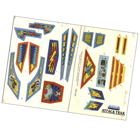 Stickers Attack Track - Repro - Masters of the Universe - Motu
