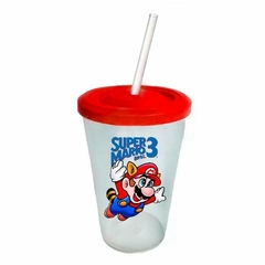 Vaso Retro Plástico - Super Mario 3 - Mario Bros