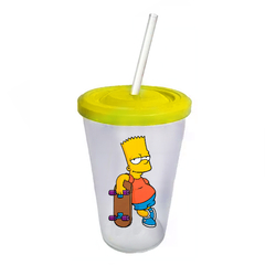 Vaso Retro Plástico - Bart Simpsons - The Simpsons