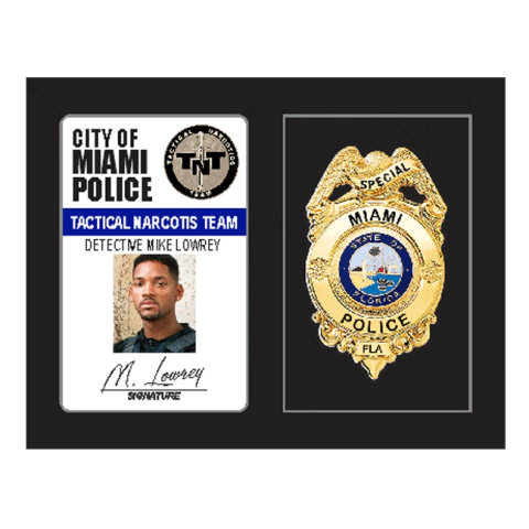 Credencial Doble Detective Mike Lowrey - Bad Boys