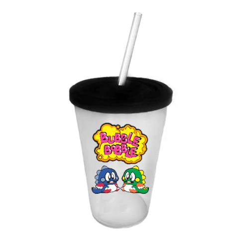 Vaso Retro Plástico - Bubble Bobble