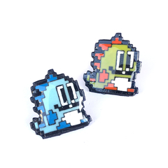 Pin Prendedor Pareja Bubble Bobble - Arcade Retro