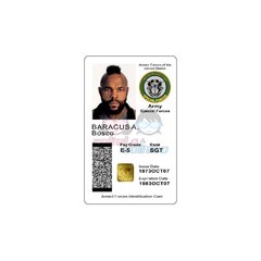 Credencial Mario Baracus - Mr. T - Brigada A