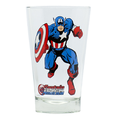 Vaso Vidrio Capitan América / Avengers / Marvel