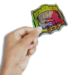 Sticker Holográfico Krang - Tortugas Ninjas