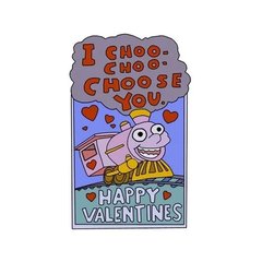 Tarjeta Choo Choo - Tarjeta San Valentín - Día de los Enamorados - The Simpsons