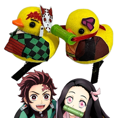 Combo 2 Patitos - Nesuko y Tanjiro Kamado - Demon Slayers - Kimetsu no Yaiba