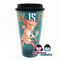 Vaso Plástico con tapa - Dobby harry Potter - Licencia Oficial