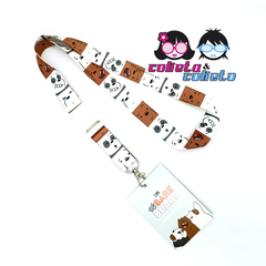 Lanyard - Llavero Cinta - Escandalosos Pardo Polar Panda