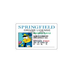 Credencial Agente Gorgory - The Simpsons