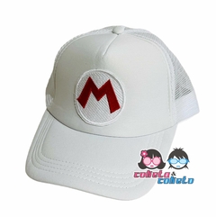 Gorra Mario Bordada - Blanca