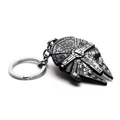 Llavero Falcon Milenium Halcon Milenario Plateado - Star Wars - Metal