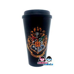 Vaso Plastico con Tapa - HARRY POTTER HOGWARTS - Licencia Oficial