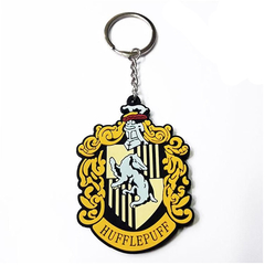 Llavero Escudo Hufflepuff (Goma) - Importado - Harry Potter