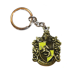 Llavero Escudo Hufflepuff Metal - Harry Potter - Dorado