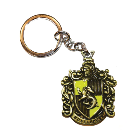 Llavero Escudo Hufflepuff Metal - Harry Potter - Dorado