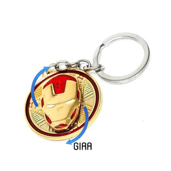 Llavero Máscara Iron Man - Tony Stark - Avengers Giratorio - Spinner