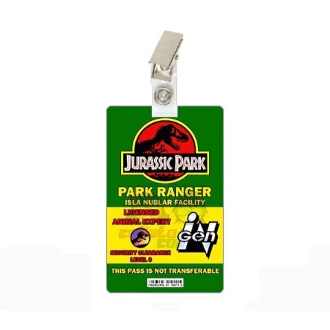Credencial Park Ranger - Jurassic Park