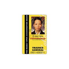 Credencial - O-Ren Ishii - Kill Bill