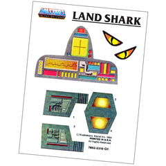 Stickers Land Shark - Repro - Masters of the Universe - Motu