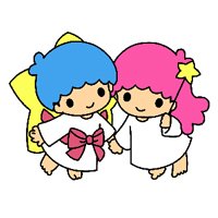 Sticker Little Twin Stars