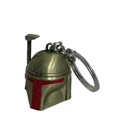 Llavero Boba Fett - Mandalorian - Mando - Star Wars - Metal - Dorado - Importado